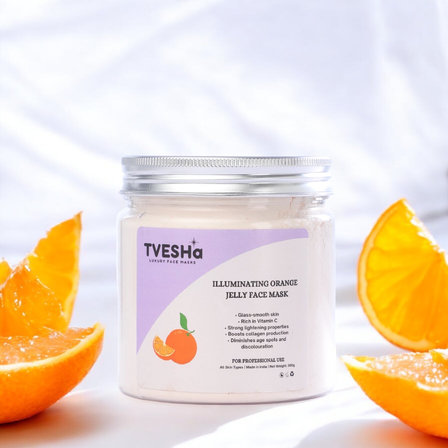 PROFESSIONAL SIZE JAR MINI - ILLUMINATING ORANGE JELLY FACE MASK - 300g