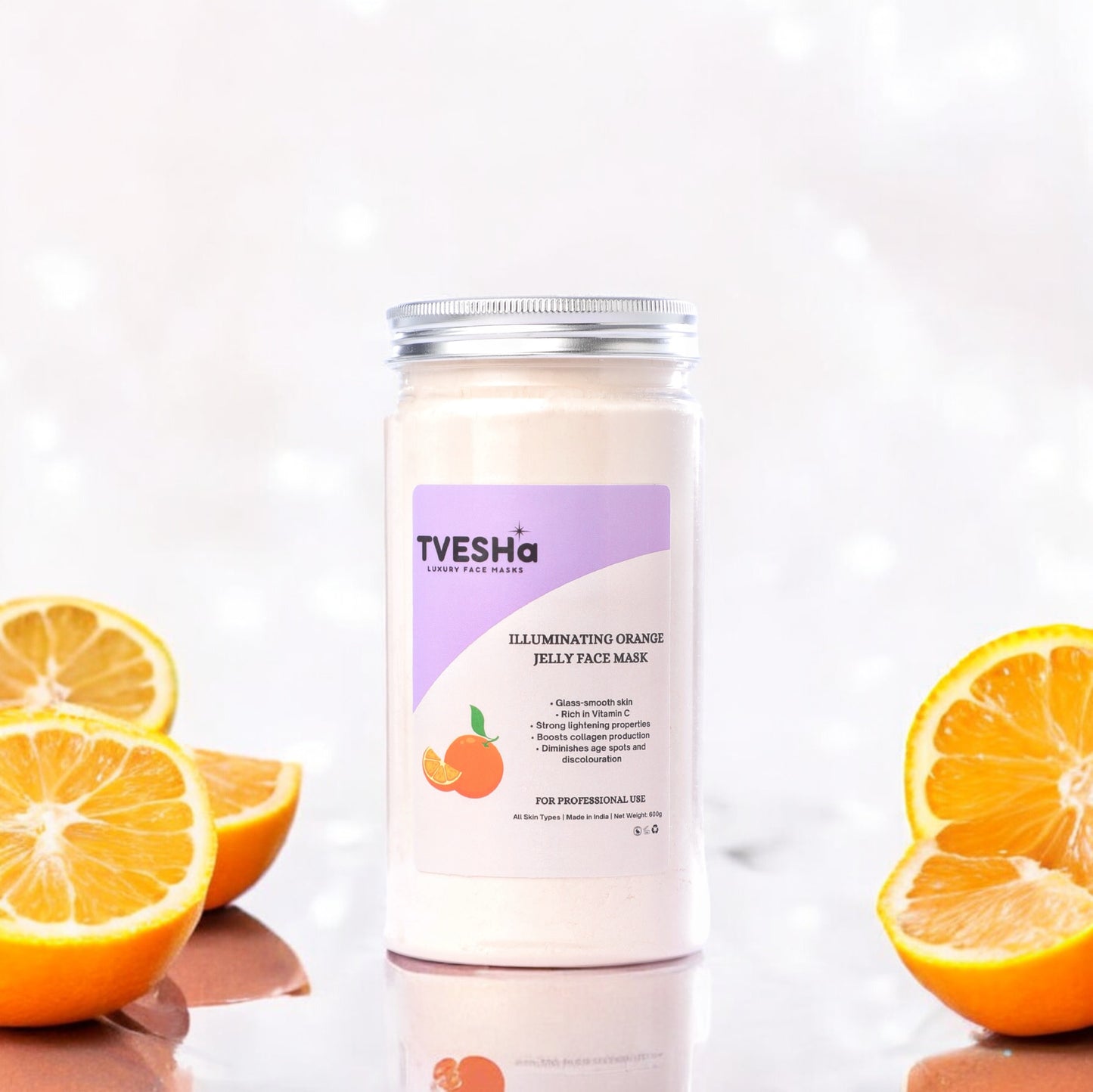 PROFESSIONAL SIZE JAR - ILLUMINATING ORANGE JELLY FACE MASK - 600g